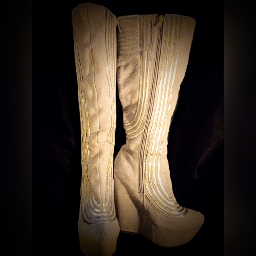 Jeffrey Campbell "Zillion" Wedge Boots (6.5)
